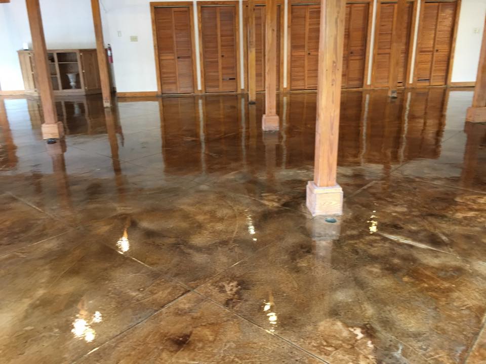 Stained Concrete Floor Beaumont Texas