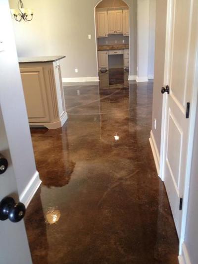 Beautiful Stained Concrete Floor